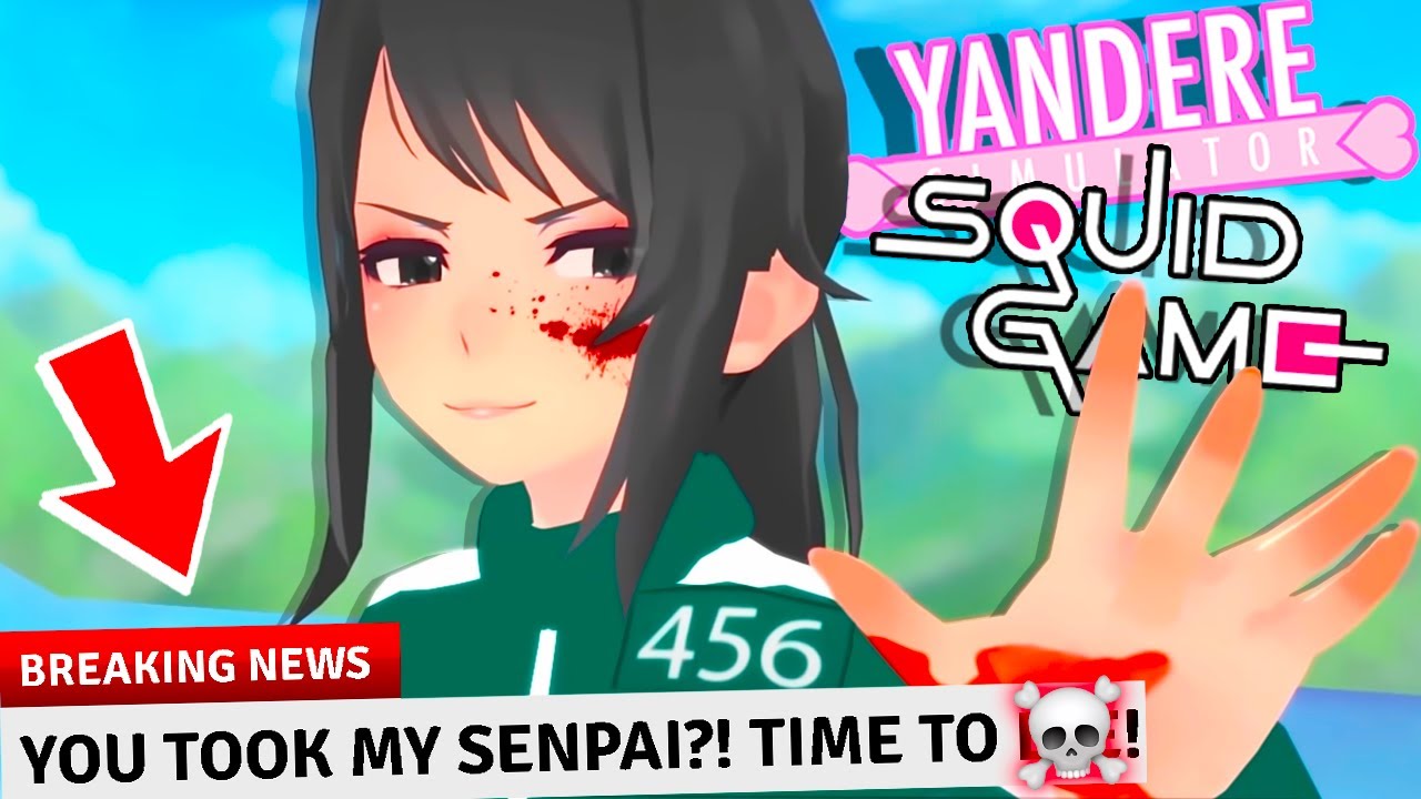 WIN the SQUID GAME to SAVE KIDNAPPED SENPAI! Yandere Simulator Ending