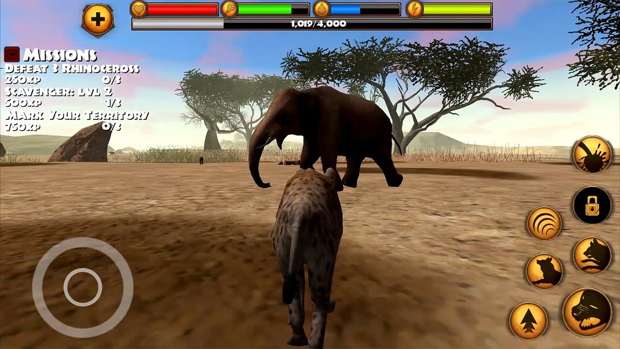 Hyena Simulator (Gluten Free Games LLC) Android Gameplay #2