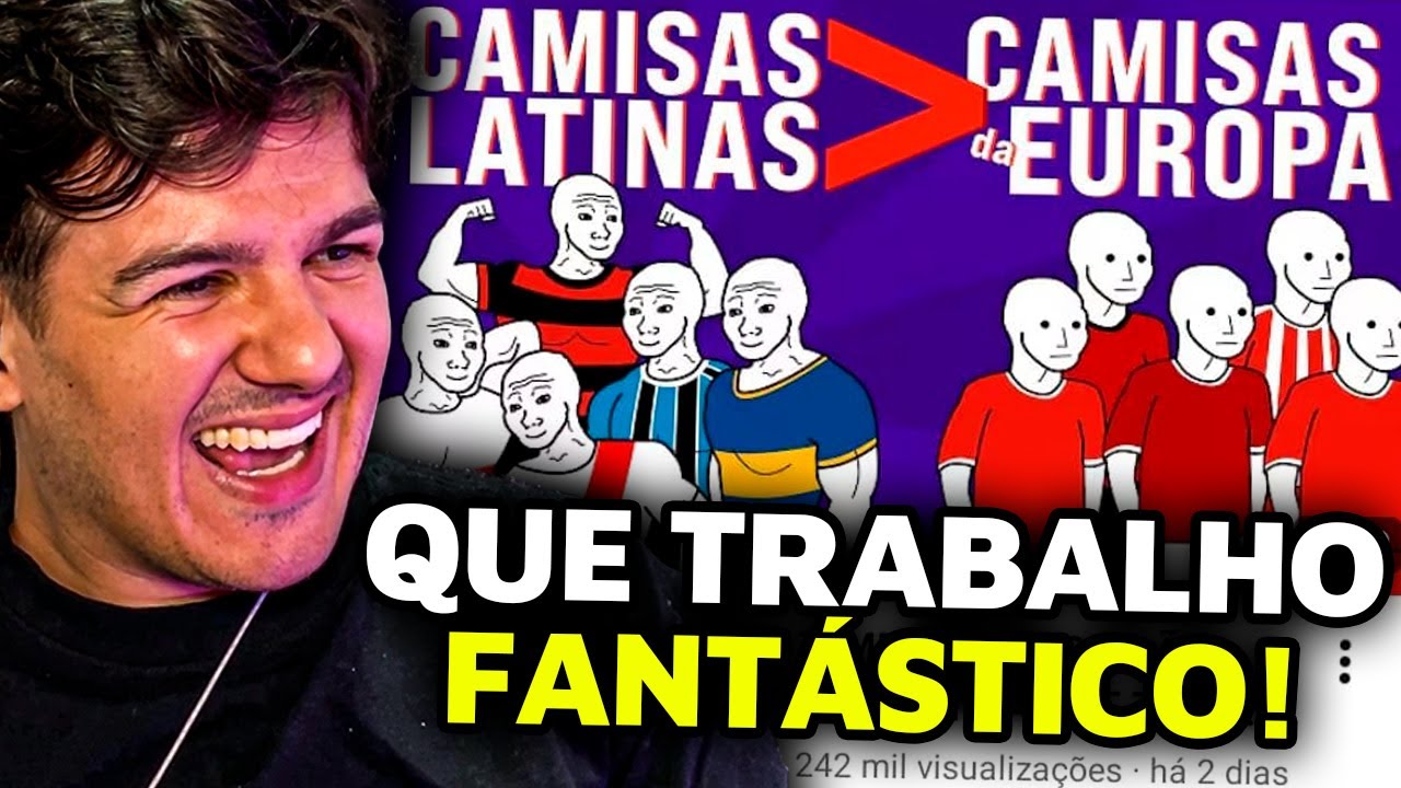 CAMISAS DE TIMES LATINOS SÃO MELHORES QUE CAMISAS DE TIMES EUROPEUS - wardi REACT!