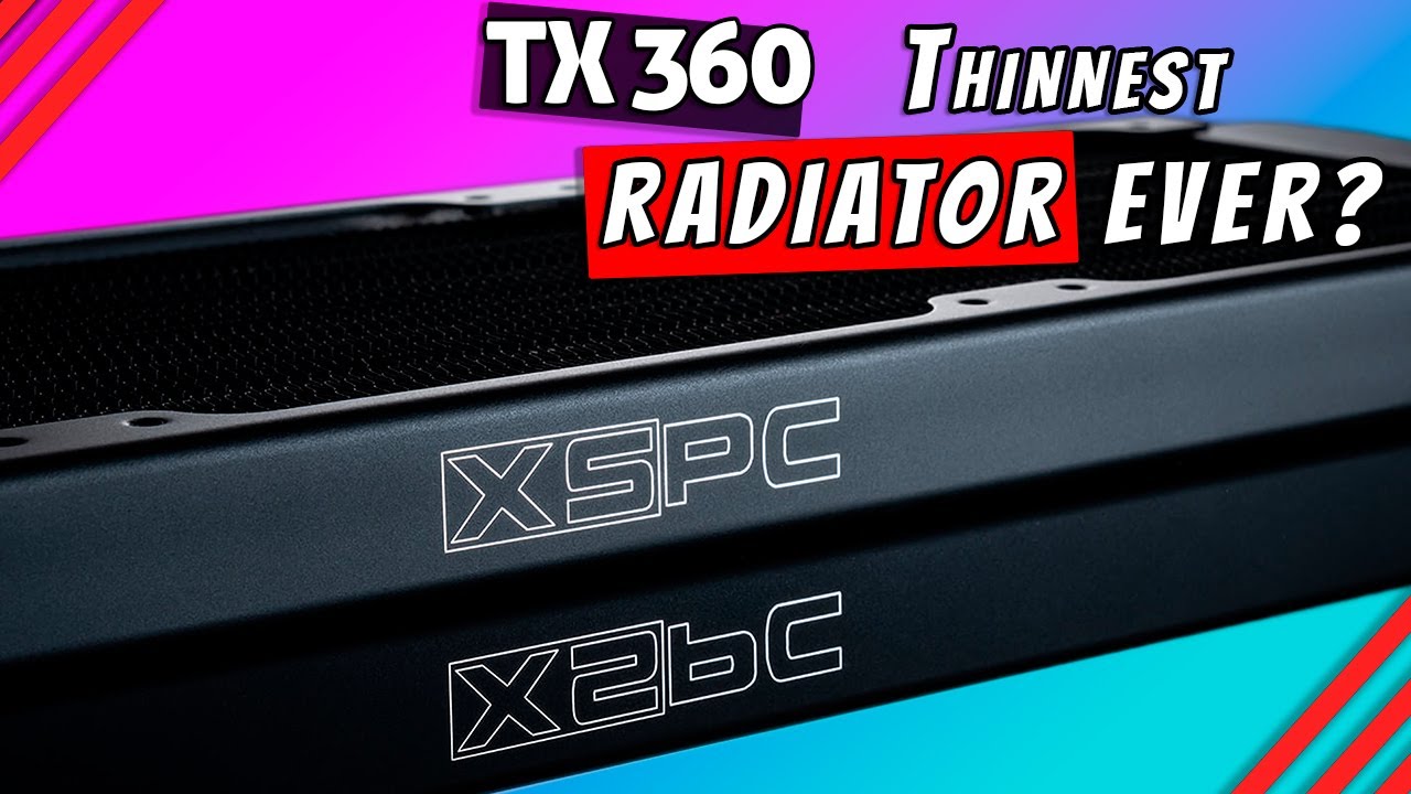XSPC TX 360: самый тонкий 360-миллиметровый радиатор?