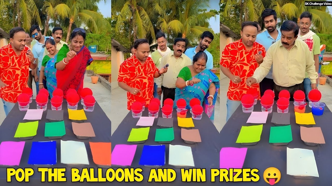 Pop The Balloons & Win Prizes 🎁 | Amazing Balloon Game | Funny Challenge Video 😛/ SK Challenge Video