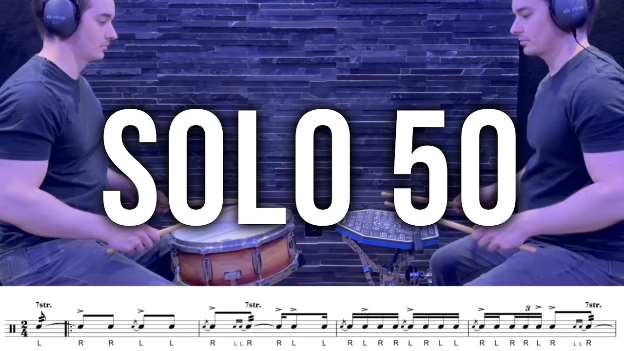 Eduardo Tucci | Solo №50 (Charley Wilcoxon - The All-American Drummer 150 Rudimental Solos)