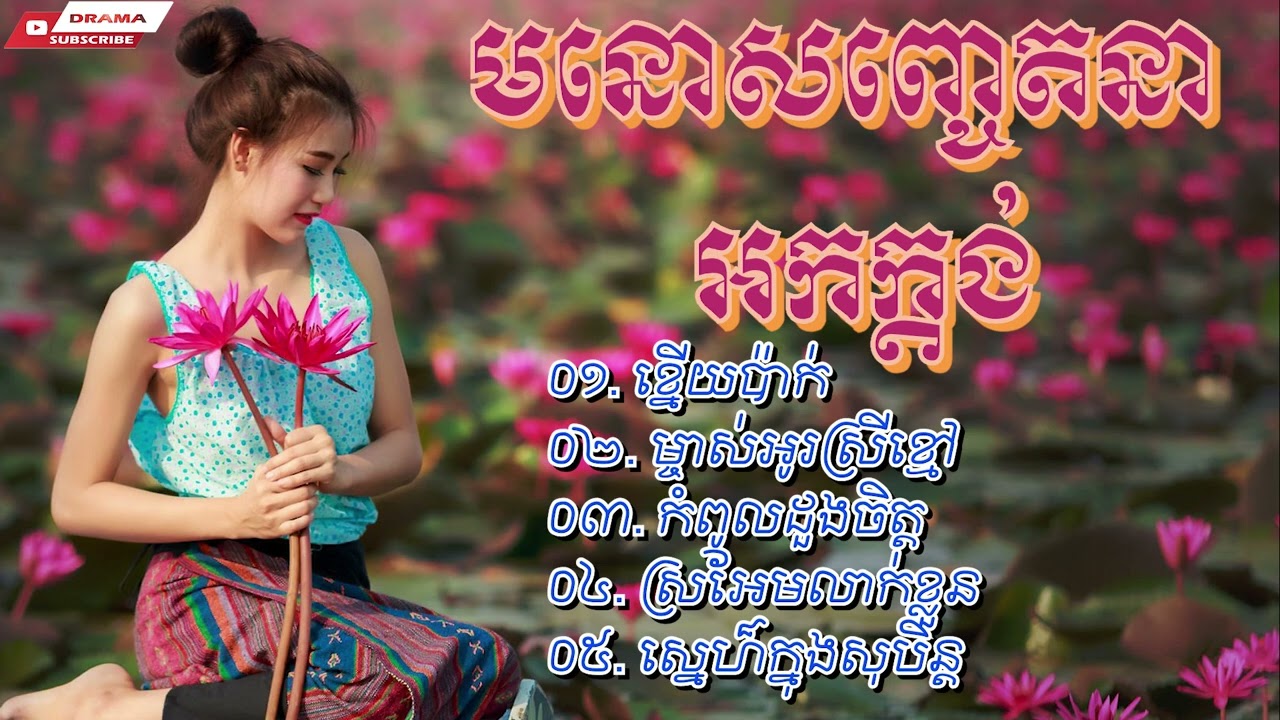 ខ្នើយប៉ាក់ កំពូលដួងចិត្ត អកក្តង់ មនោសញ្ចេតនា២០២២ ពិរោះរណ្តំ  /Khmer Orkes Nonstop 2022