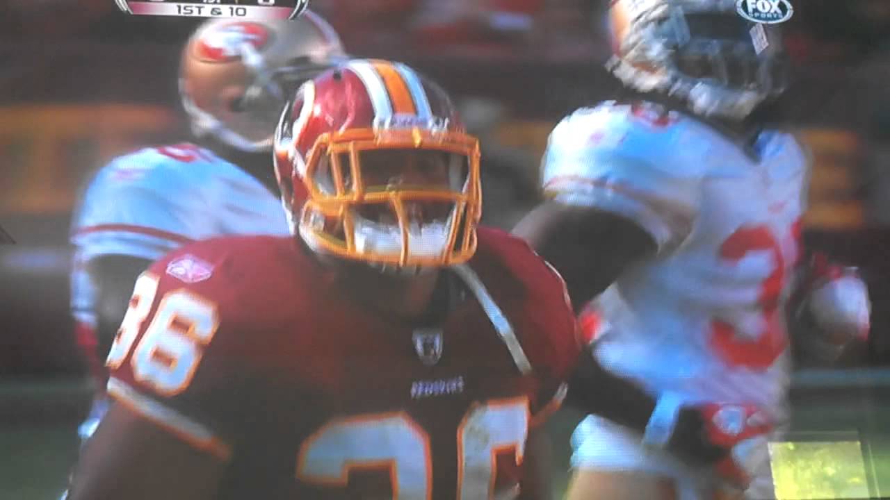 Darrel Young trucks Patrick Willis!