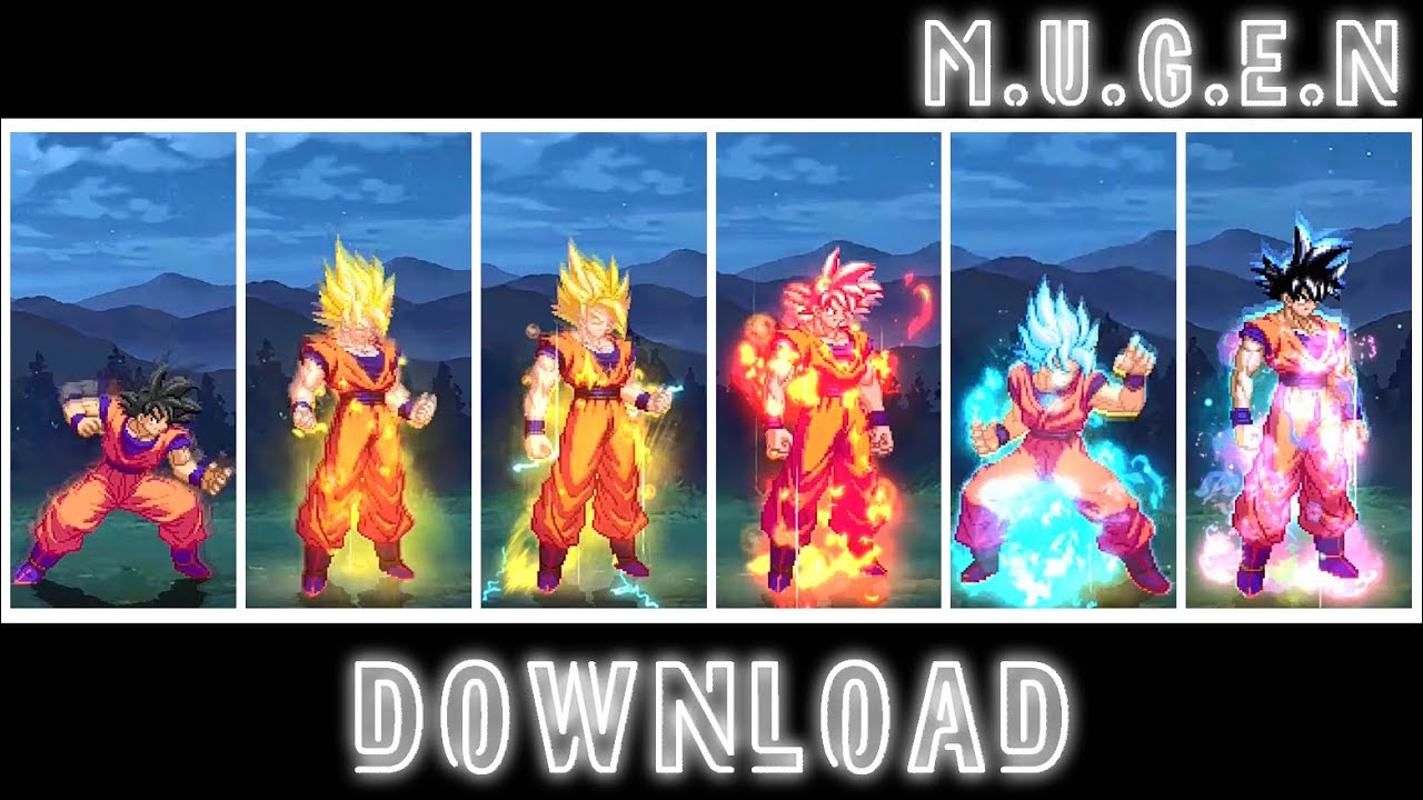 🟩MUGEN CHAR DO GOKU KAIOKEN, SSJ1, SSJ2, SSJ GOD, SSJ BLUE KAIOKEN, INSTINTO SUPERIOR - [DOWNLOAD]