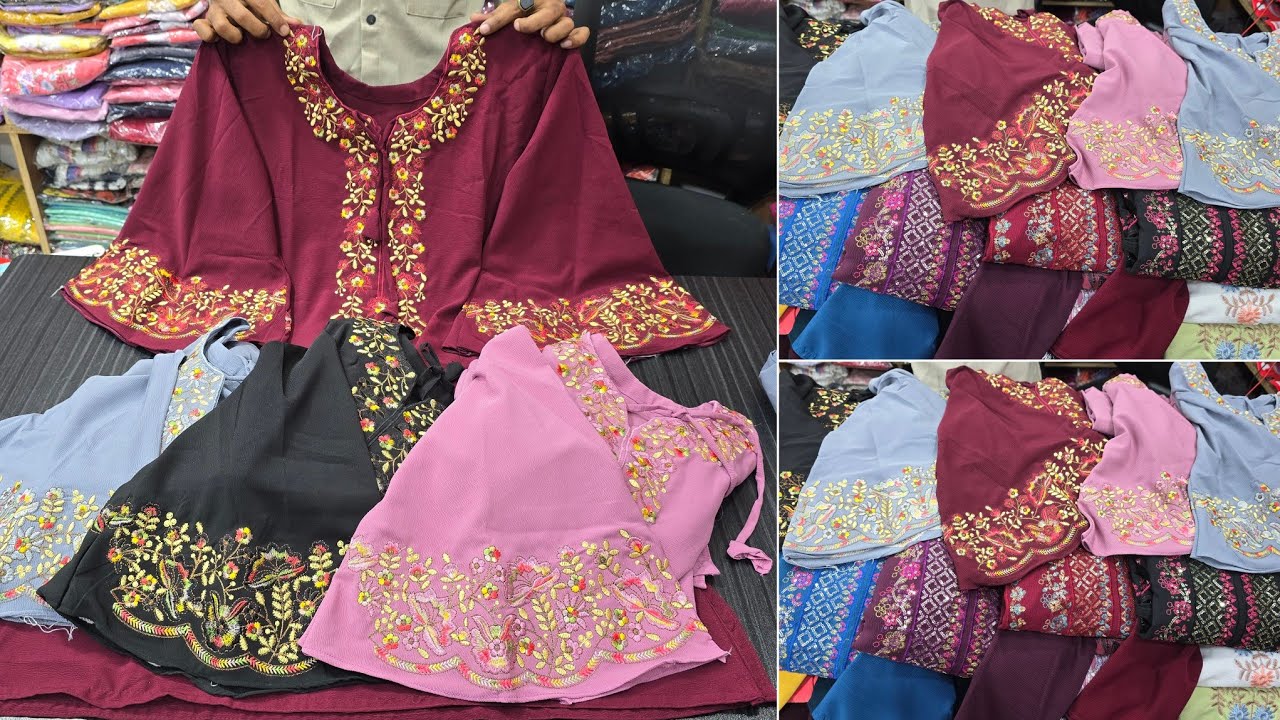 ৬৫০ টাকায় পাকিস্তানি স্টাইলের ঢোলা হাতার টুপিস পাইকারি। Pakistani inspired collection 2026