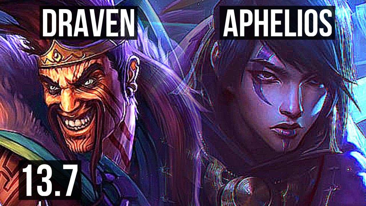 DRAVEN & Alistar vs APHELIOS & Thresh (ADC) | 11/0/5, Legendary, 1.0M mastery | KR Master | 13.7
