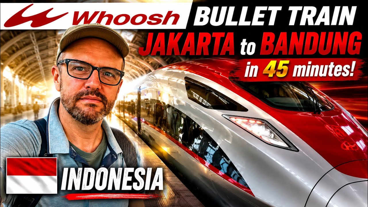 The WHOOSH Bullet Train from Jakarta to Bandung, West Java