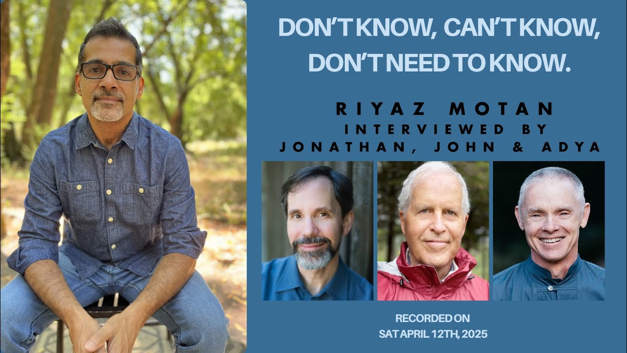 Cracked Open:  Riyaz Motan with Adyashanti & friends  on Cancer, Truth & Liberation