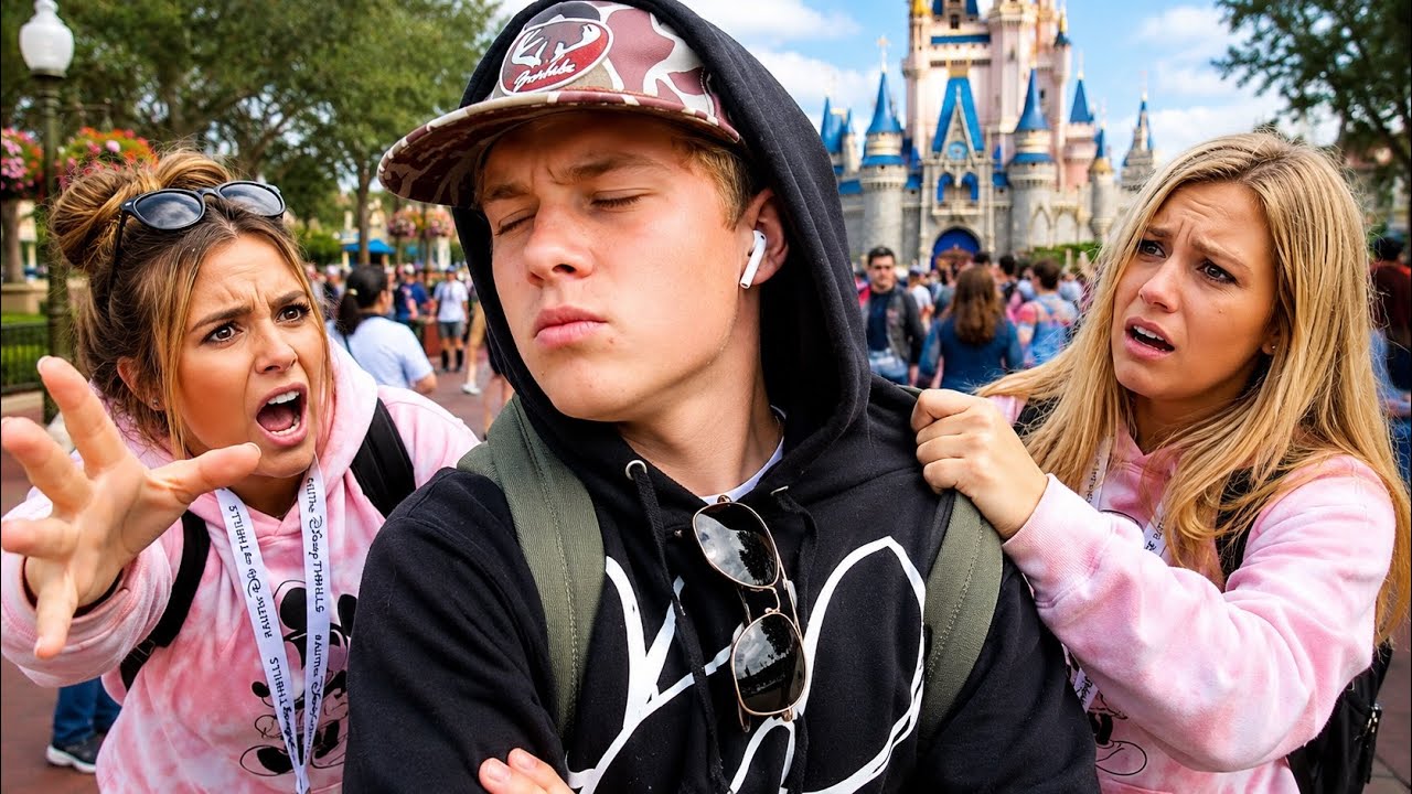 IGNORING my SISTERS for 24 HOURS in Disney World *this backfired😅😳