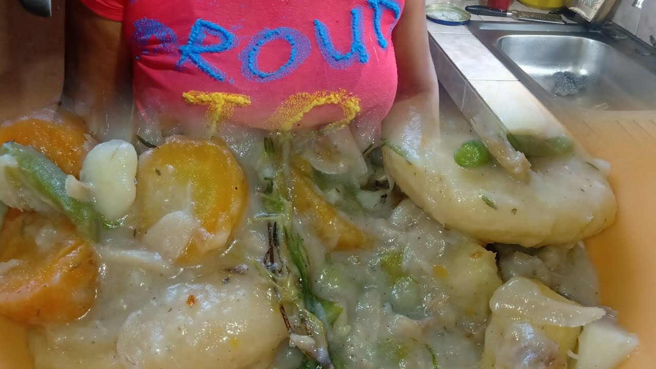 All in one salt fish run down 