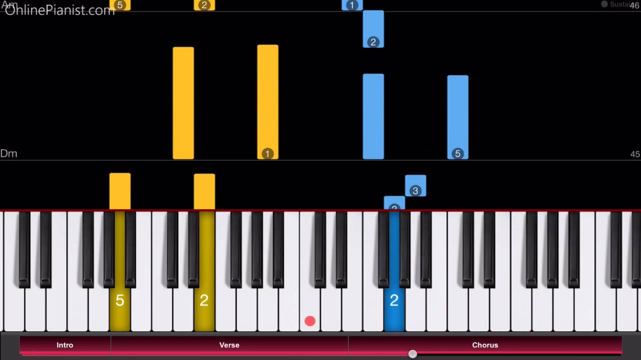 Sword Art Online - Crossing Field - Piano Tutorial - Easy Version