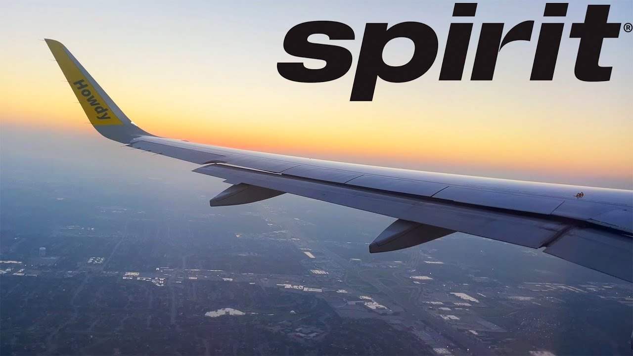 Spirit Airlines Airbus A320neo Sunrise Takeoff from Dallas/Fort Worth (DFW)