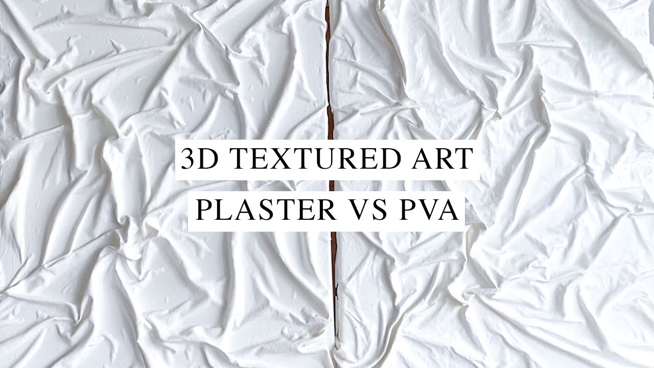 DIY Fabric Wall Textured Art | Plaster Vs. PVA Method