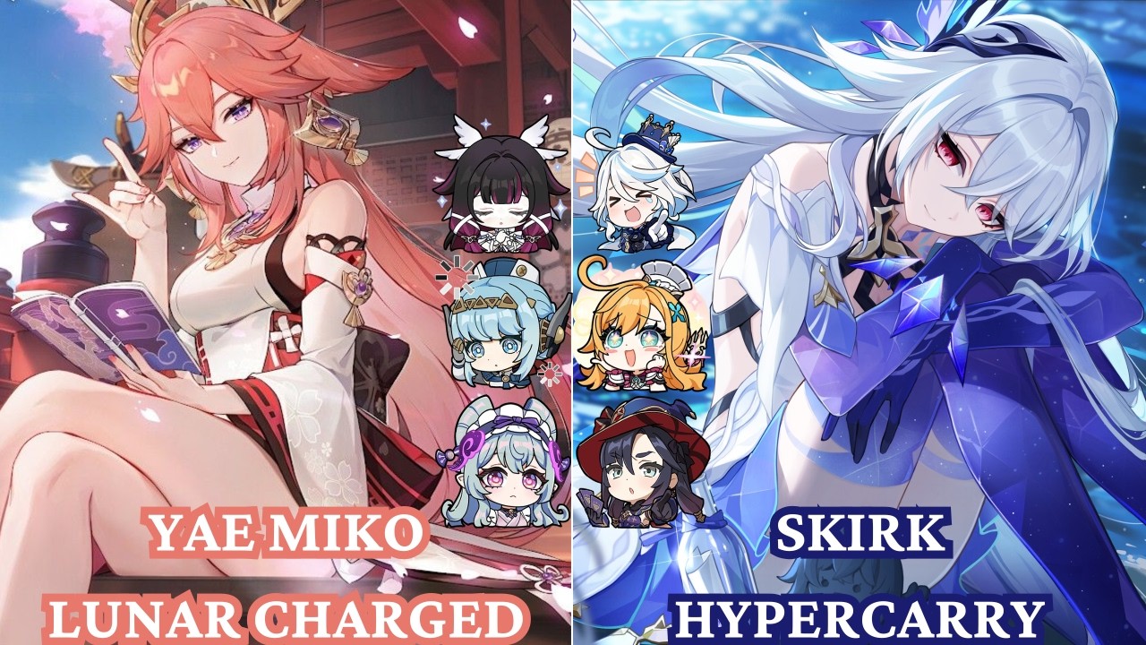 YAE MIKO Lunar Charged & SKIRK Hypercarry | La Hoàn Luna IV.2