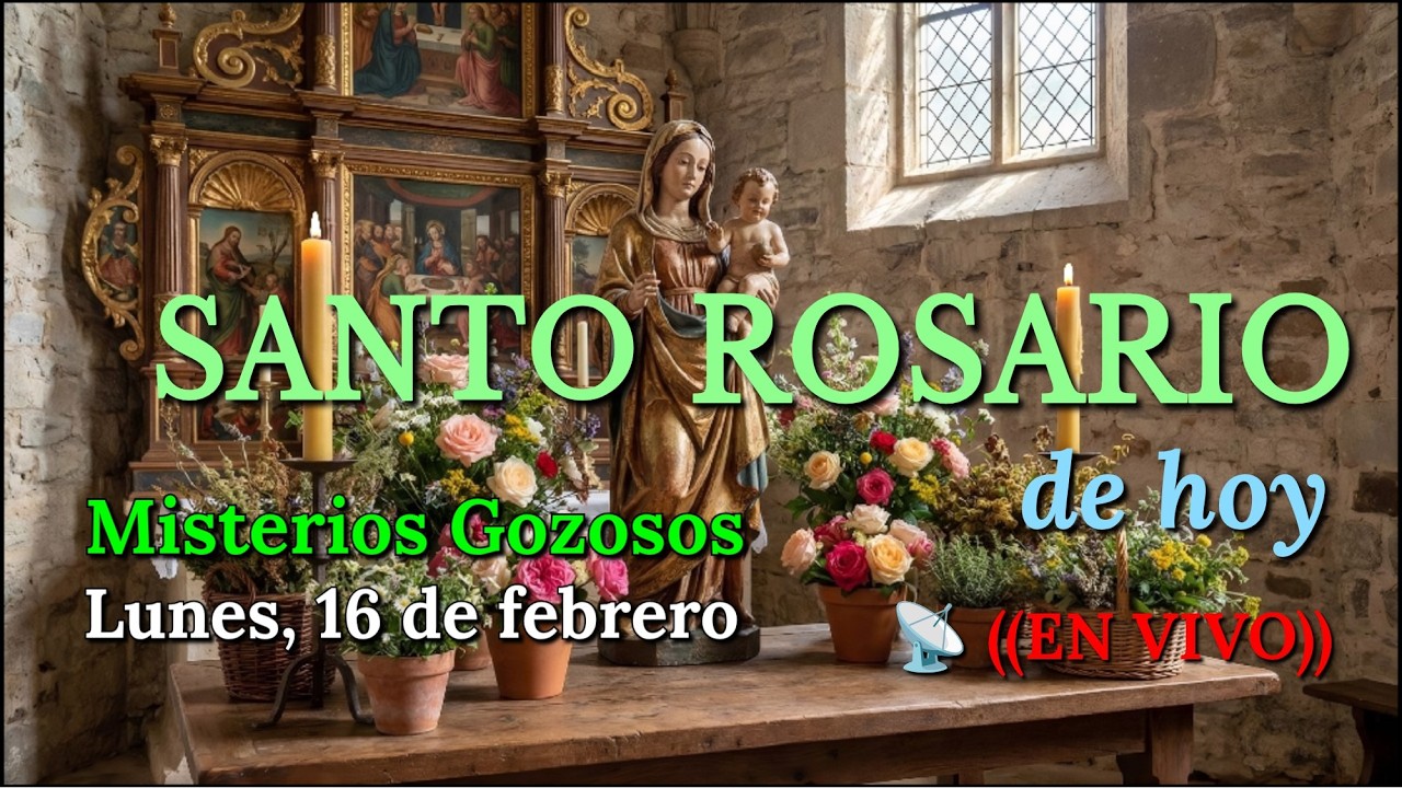🔴 EN VIVO: ¡Únete! Rosario de preparación para Cuaresma | Misterios Gozosos | Lunes 16 de febrero