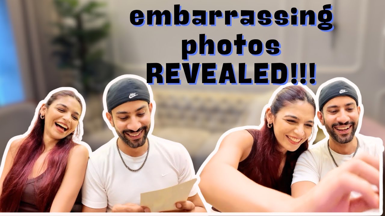 Reacting to each other old pictures👀🤣 | Sahill Uppal | Aakriti Atreja 