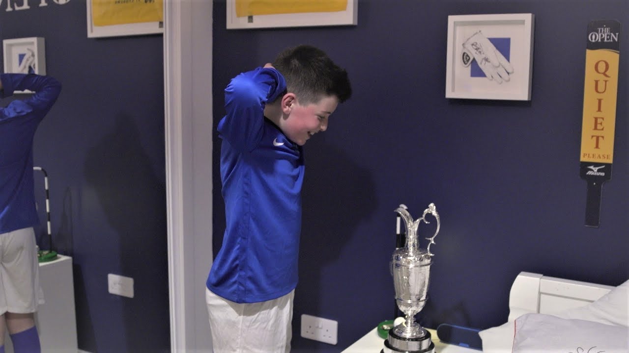 Imagine coming home to find the Claret Jug in your room!