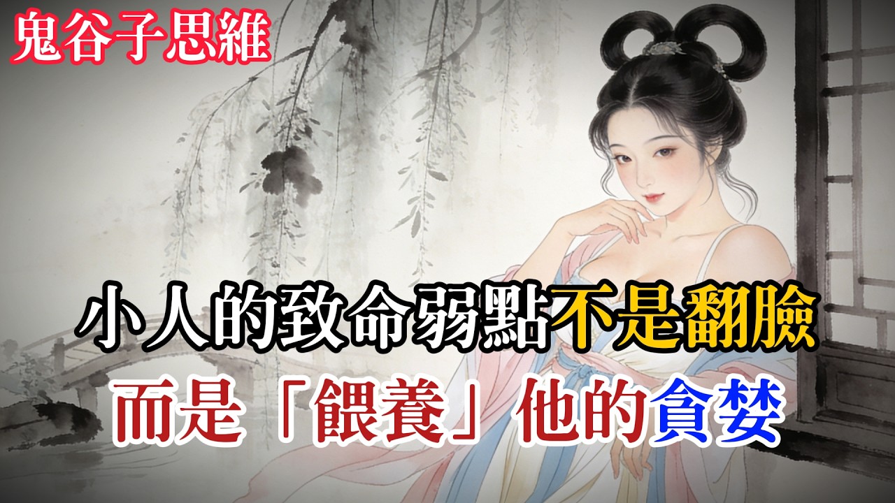 對付小人最致命的手段：不是翻臉，而是「餵養」他的貪婪|雙賢鬼謀 #鬼谷子 #謀略智慧 #莊子