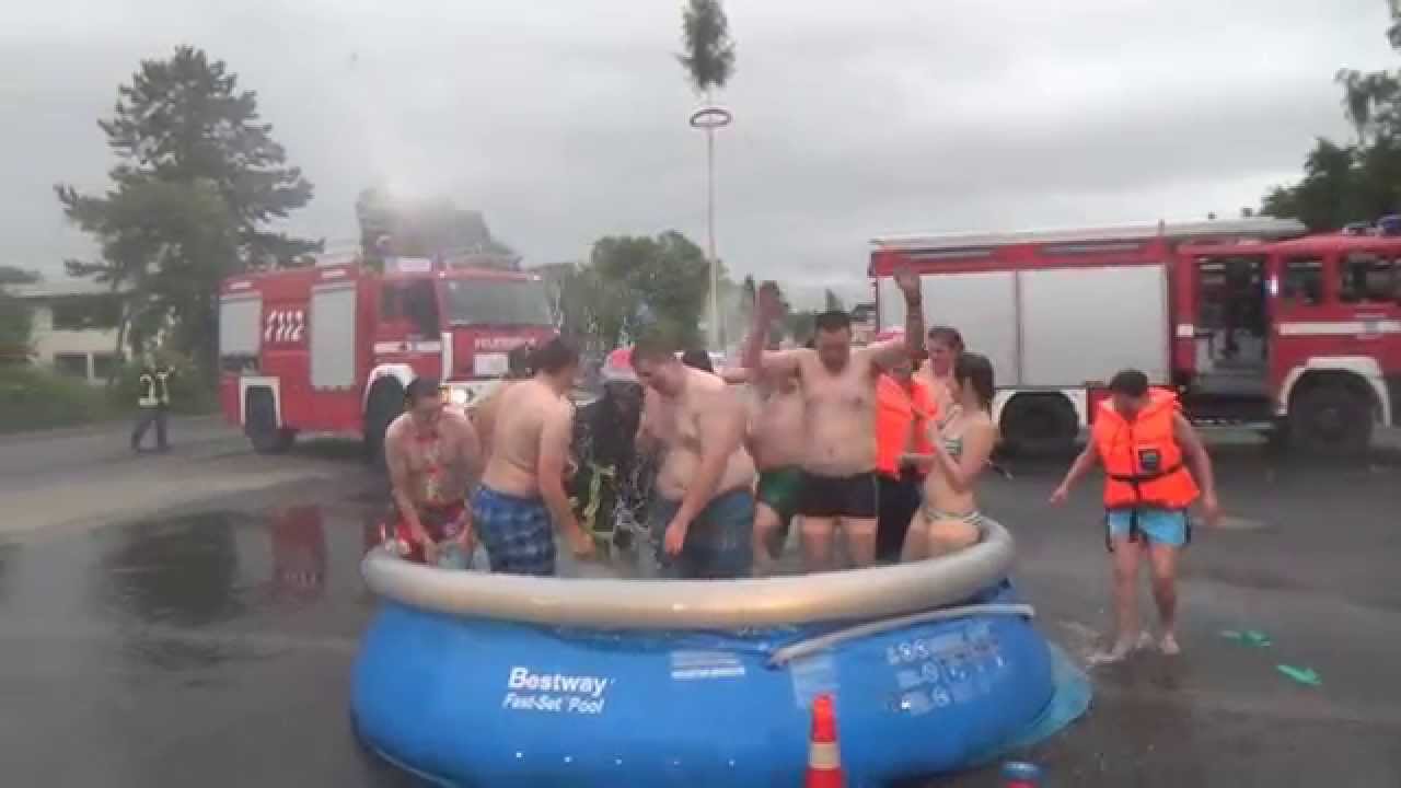 Cold Water Challenge 2014 der Feuerwehr Groß-Zimmern