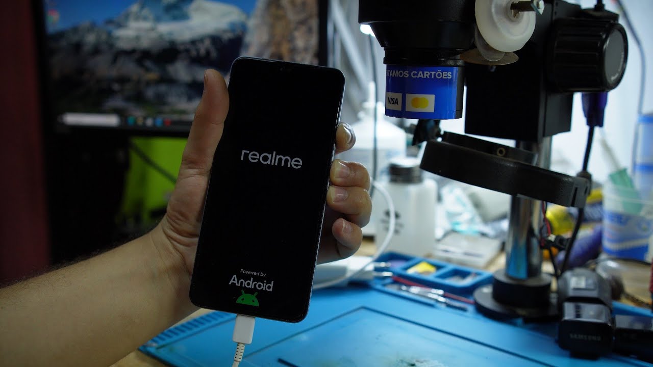 celular realme não liga só fica na logo como resolver sem precisar levar para assistência técnica