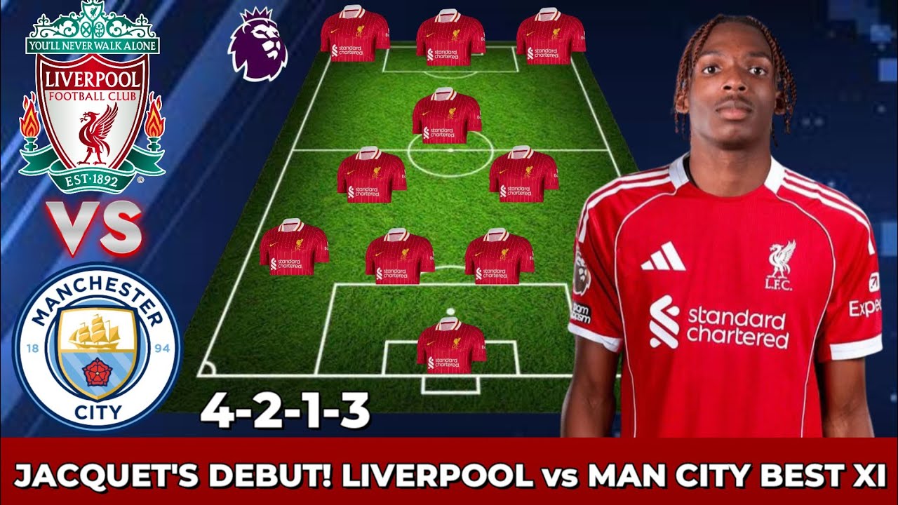 🔥 JEREMY JACQUET DEBUT! ✅ LIVERPOOL vs MANCHESTER CITY STRONGEST PREDICTED XI (4-2-1-3) | EPL 2026