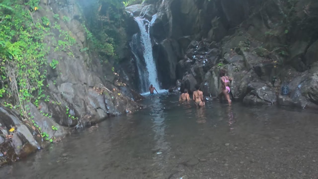 Bajan Brother First Time at Macmay Waterfall in Georgetown St. Vincent and The Grenadines 🇻🇨🇧🇧