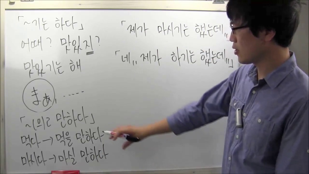 「기는 하다」「(으)ㄹ 만하다」会話レベル６