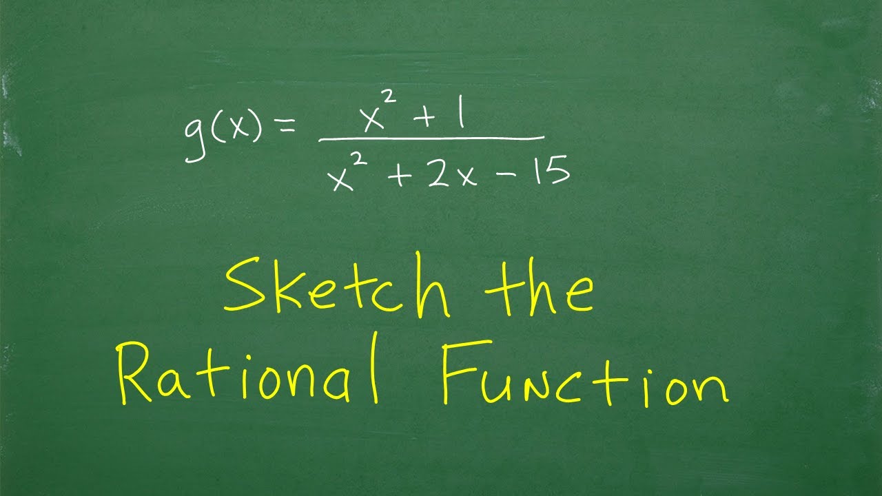 Sketch the Rational Function – Vertical and Horizontal Asymptotes