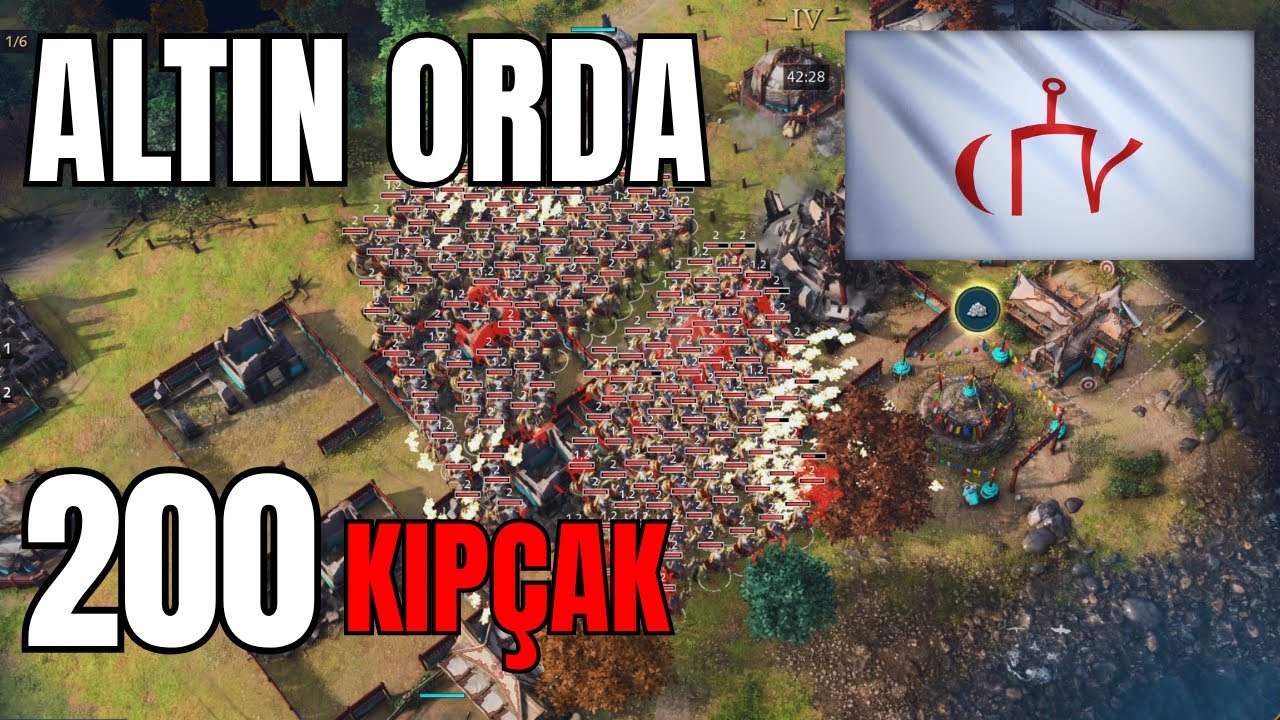 Altın Orda Ulusu ile 200 Birim Kıp&ccedil;ak T&uuml;rkleri !! - Age of Empires 4 T&uuml;rk&ccedil;e
