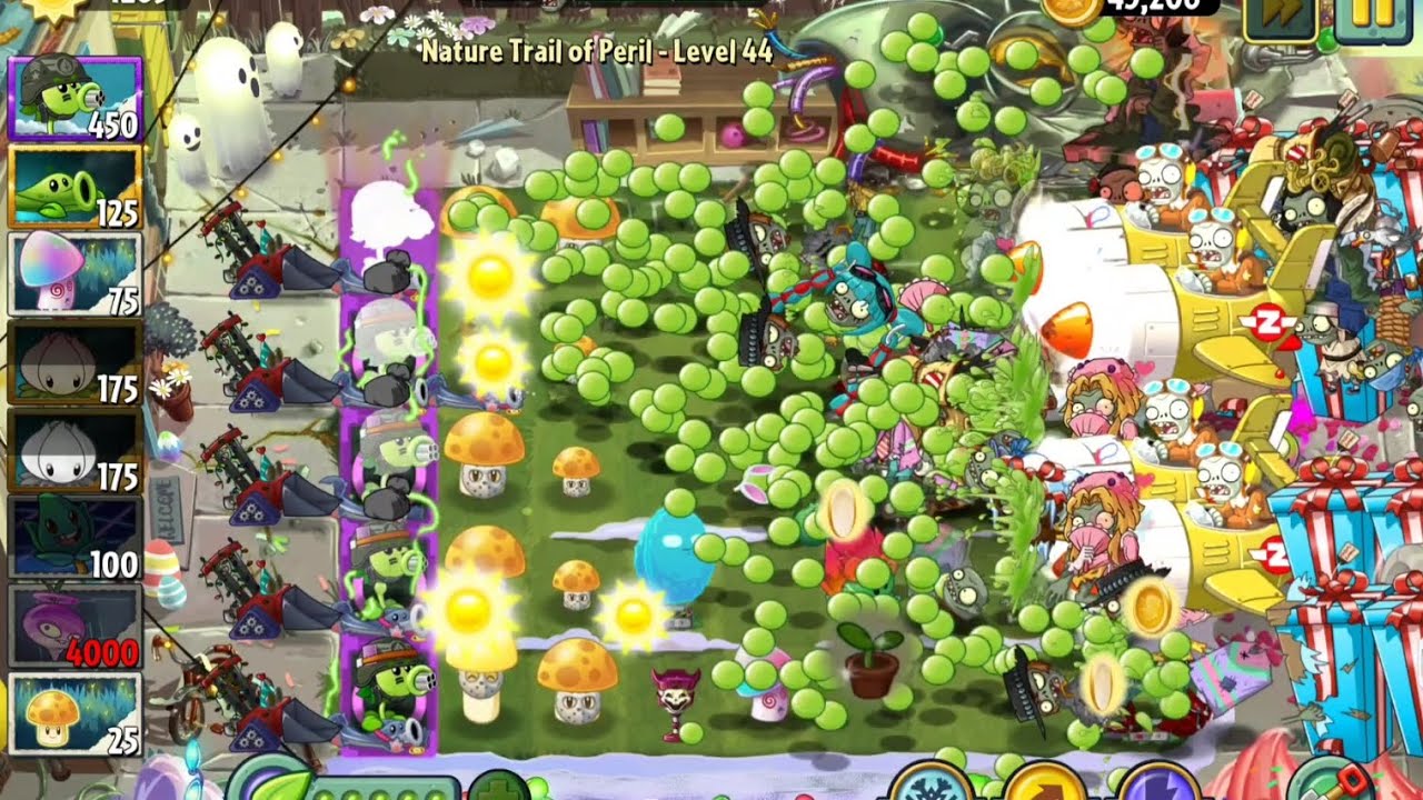 Nature Trail Of Peril Level 41 -50 | Plants Vs Zombies 2 Reflourished  Endless Zone