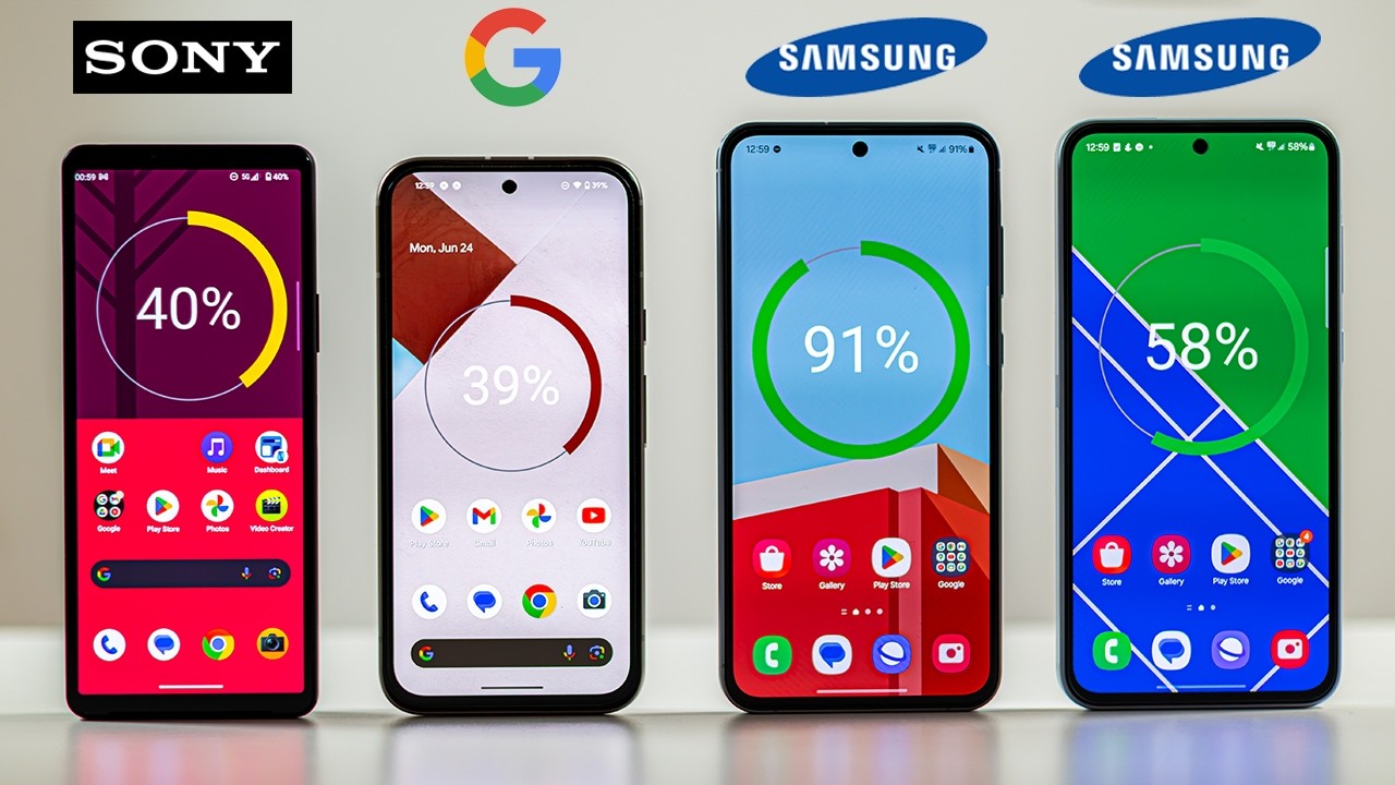 Best Midrange Battery Life! Samsung A55 vs A35 / Pixel 8a / Xperia 10 VI