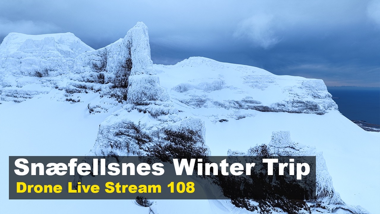 LIVE 14.3.26 Exploring Around Snæfellsnes, Iceland - Drone Live Stream
