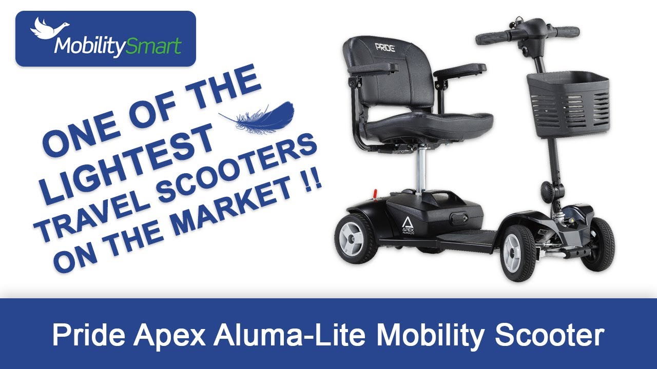 Pride Apex Aluma Lite Mobility Scooter | One of the lightest Travel Mobility Scooters on the market!