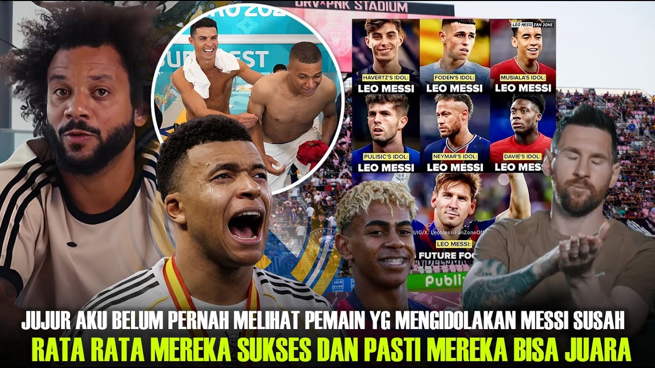 Perbedaan Kelas!! Marcelo Sentil Mbappe, Sebut Pemain yg Idolain Messi Pasti Sukses Beda dgn Ronaldo