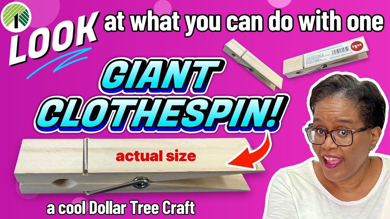 WATCH THIS ONE TODAY! Amazing Dollar Tree Clothespin Hack!  NEW!!