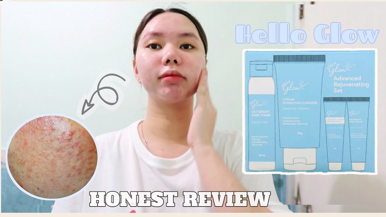 10 weeks using HELLO GLOW Advanced Rejuvenating set + SKINCARE GIVEAWAY 🎉