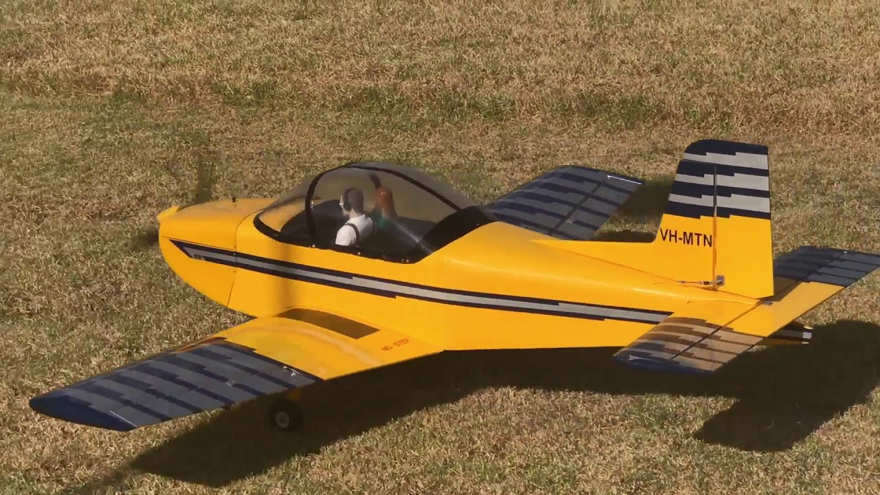 Victa Airtourer RC with ASP 91 FS   Maiden Flight