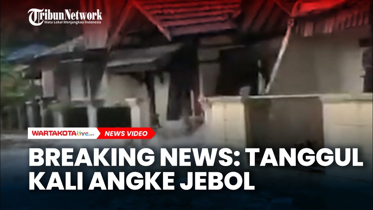 BREAKING NEWS: Tanggul Kali Angke Jebol, Perumahan Pinang Griya Tangerang Terendam Banjir
