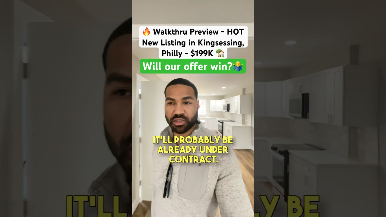 🔥 Walkthru Preview: HOT New Listing In Kingsessing, Philly! 🏡 $199K - Will our offer win? 
