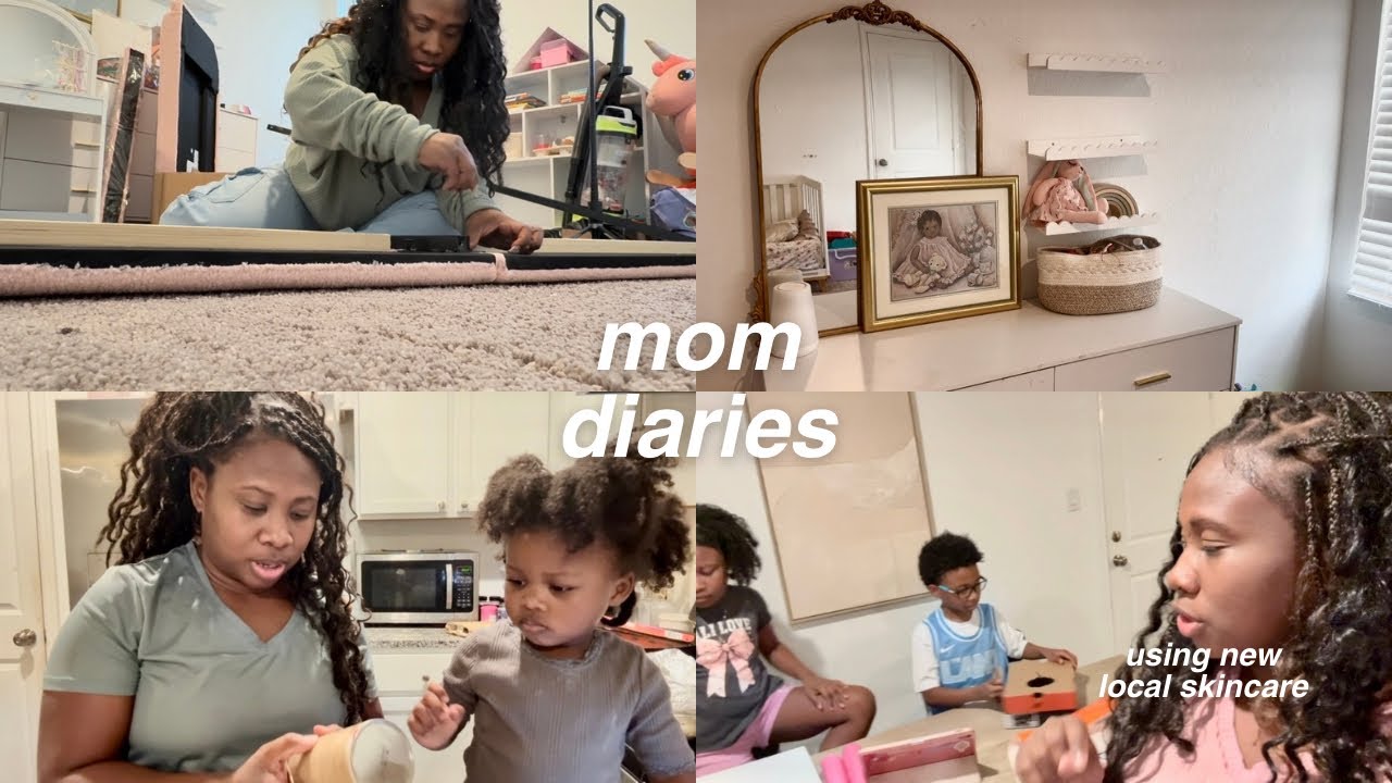 MOM DIARIES | Toddler room update | DIY School project | Days in my life as a mom of 3