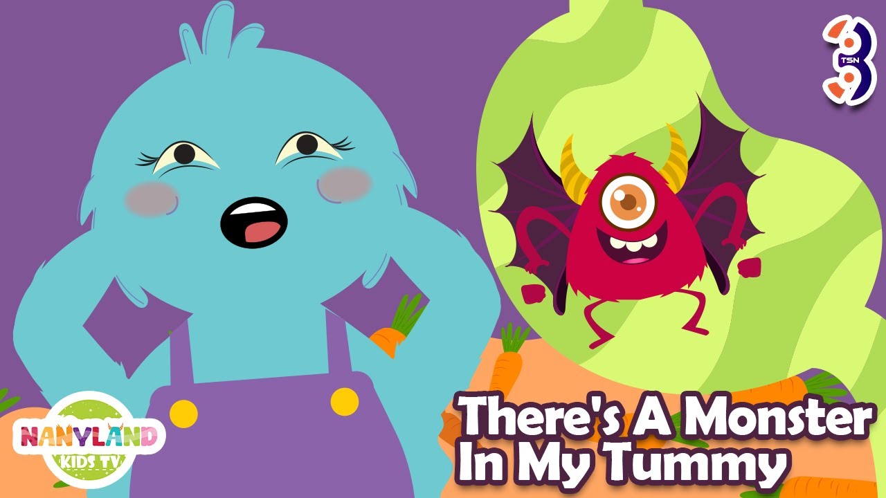 Monster In My Tummy | Nursery Rhymes for Preschool Song | Monster Rhymes for Toddler