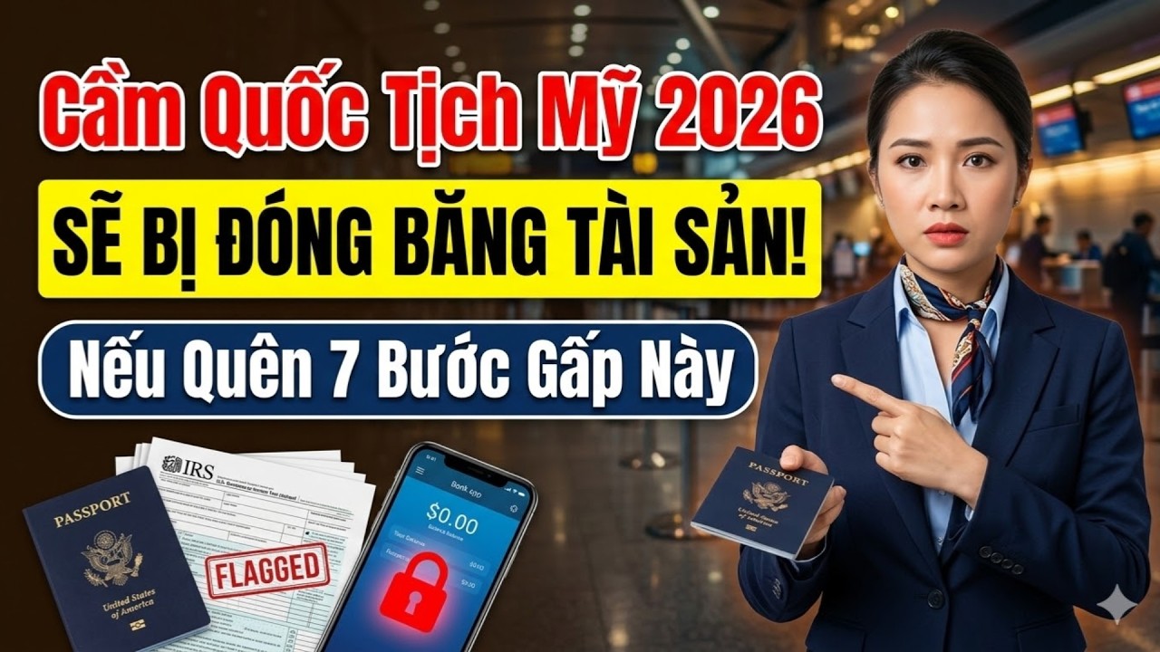 Luật Mới Cập Nhật 2026: 7 Việc Người Có Quốc Tịch Mỹ Phải Làm Ngay Nếu Không Muốn ĐÓNG BĂNG TÀI SẢN!