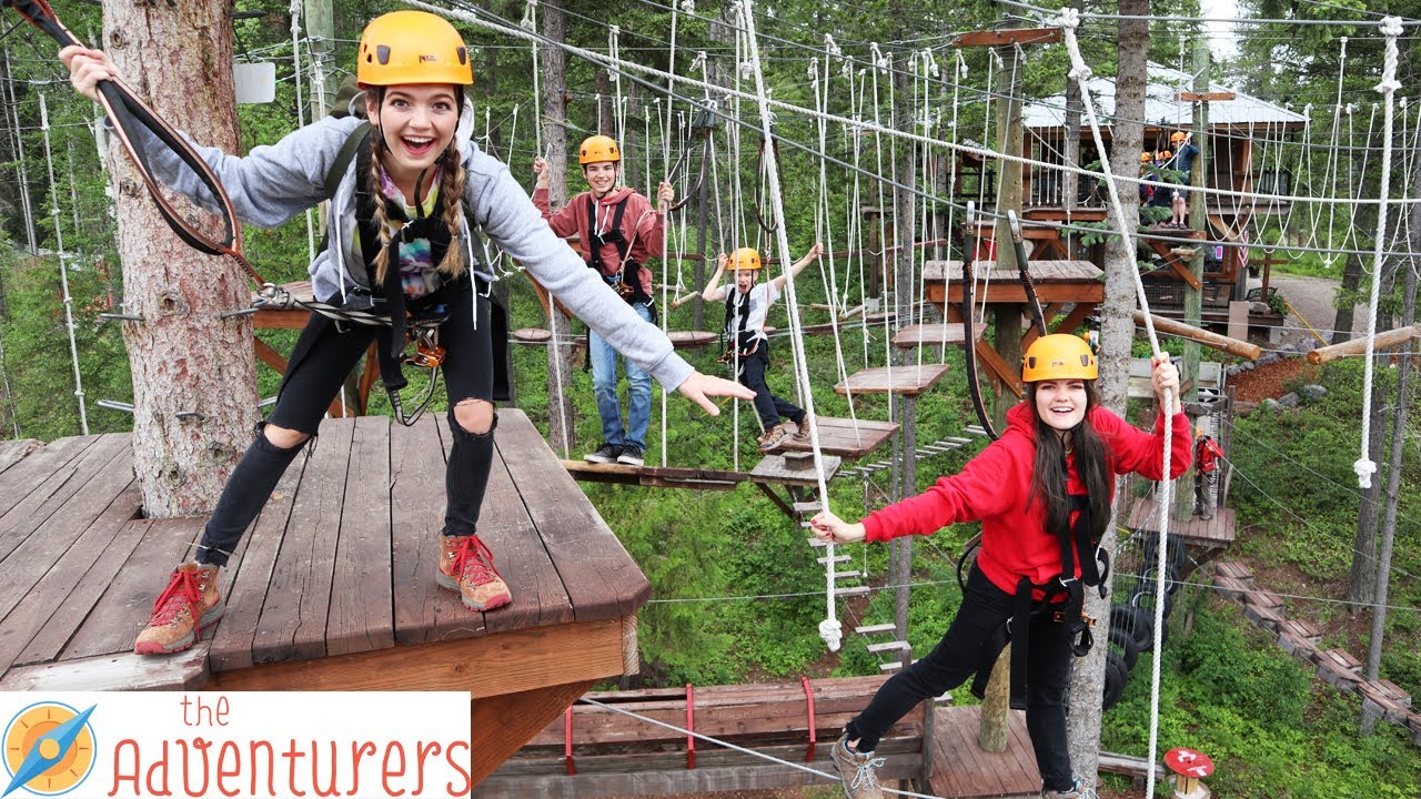 Last To FALL Off The Super HIGH UP Obstacle Course WINS!!