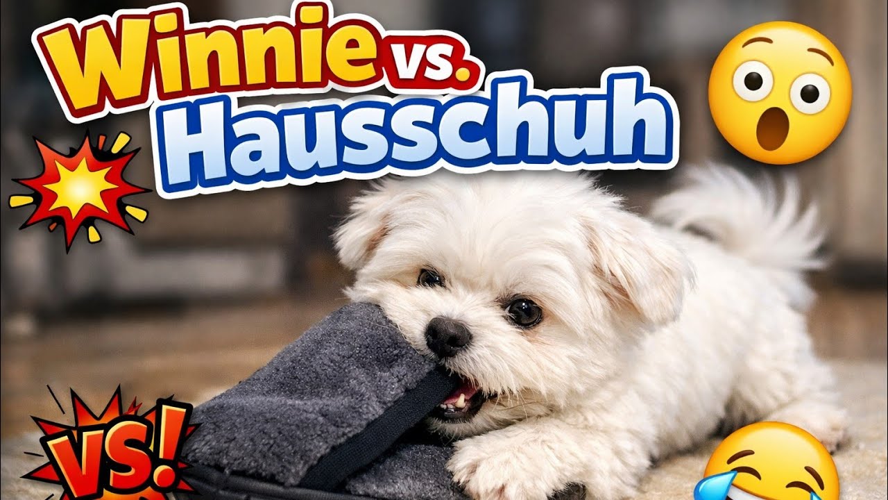 Winnie vs. Hausschuh – Wer gewinnt? 😂🐶 ⭐