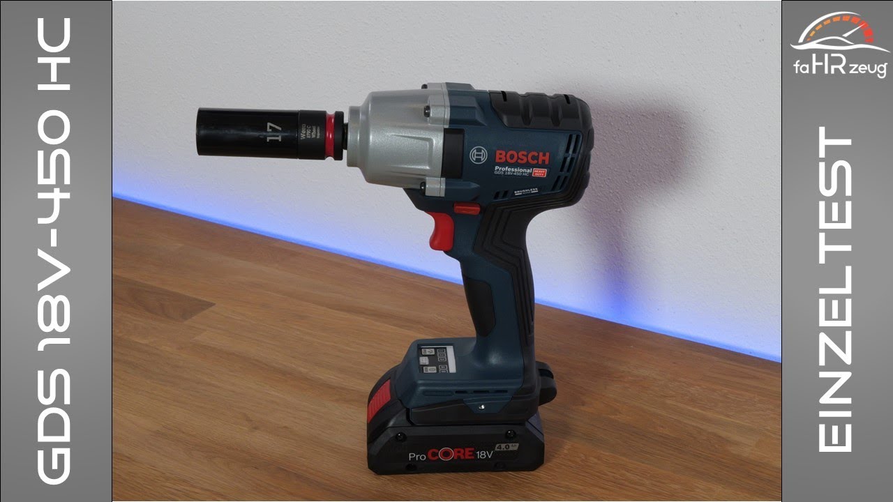 Bosch GDS 18V-450 HC - Der beste Akku Schlagschrauber für den Reifenwechsel im Test / 450 Nm