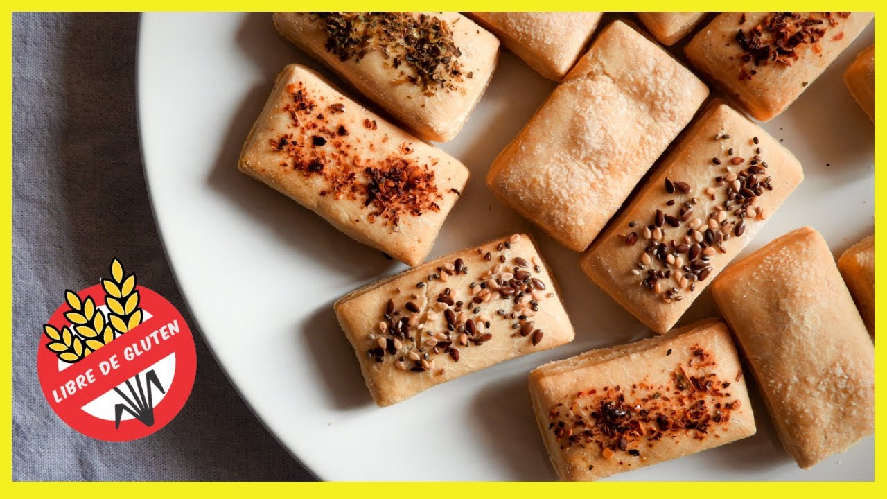 GALLETAS SIN GLUTEN saladas en 3 PASOS (sin TACC y sin lácteos)