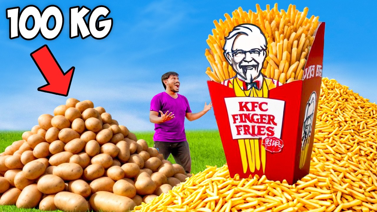 I Turned 100Kg Potato Into Finger Fries, How Much I Got?