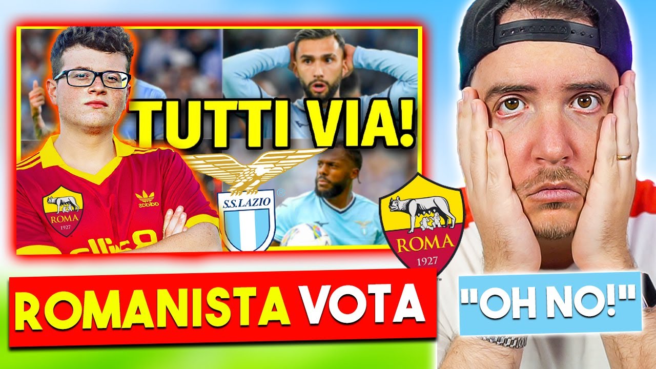ROMANISTA VOTA i Giocatori della LAZIO!! - LA MIA REAZIONE a @sickwolf ⚽️🔥