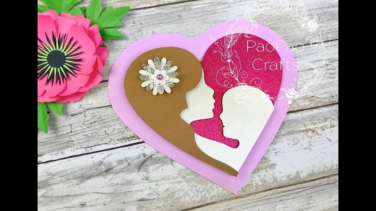 Tarjeta Día de la Madre | Moldes GRATIS | Regalo para Mamá en su Día | Mother's Day Greeting Card